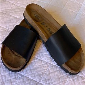 COPY - Betula Black Soft Footbed Slides